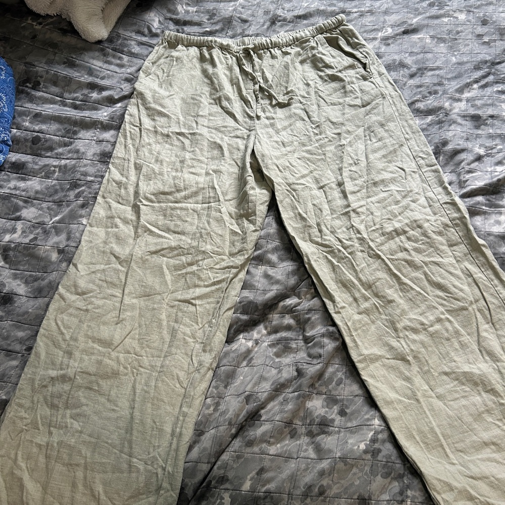 OAK + FORT  Drawstring Linen Pants